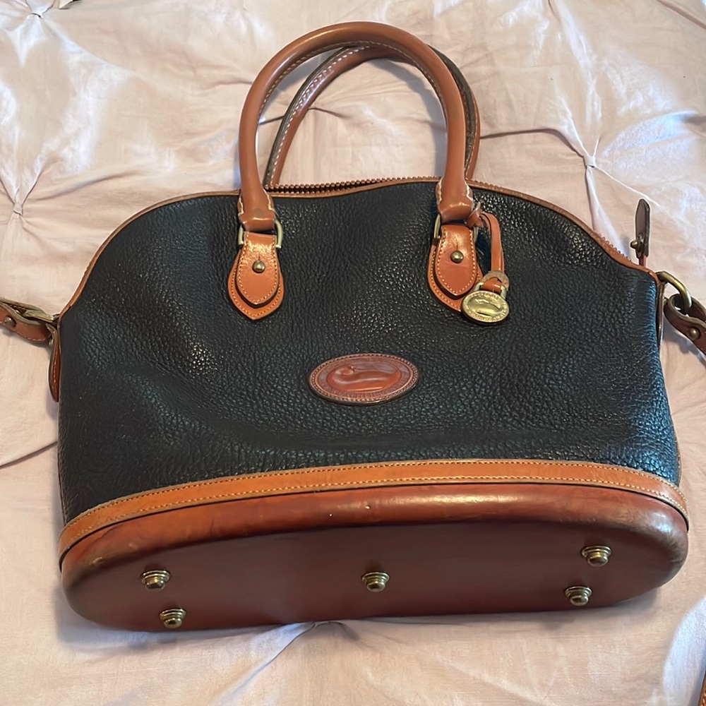 Dooney & Bourke bag with wrist and shoulder strap
